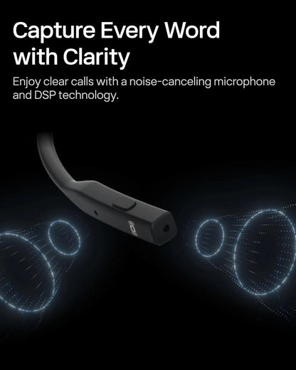 SHOKZ OpenComm2 UC 2025 Upgrade - Open-Ear Wireless Computer Headset with Boom Mic, Bone Conduction Bluetooth Stereo Headphones (Renewed)