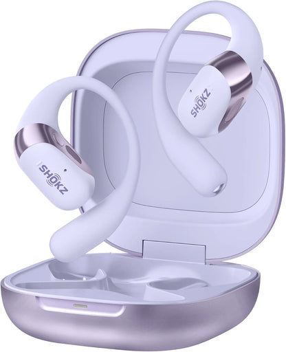 SHOKZ OpenFit 2 Open-Ear Earhook Bluetooth Earbuds, White,48H Playtime
